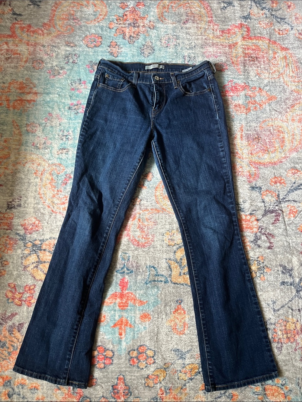 Levi's Women's Dark Blue Flare Jeans